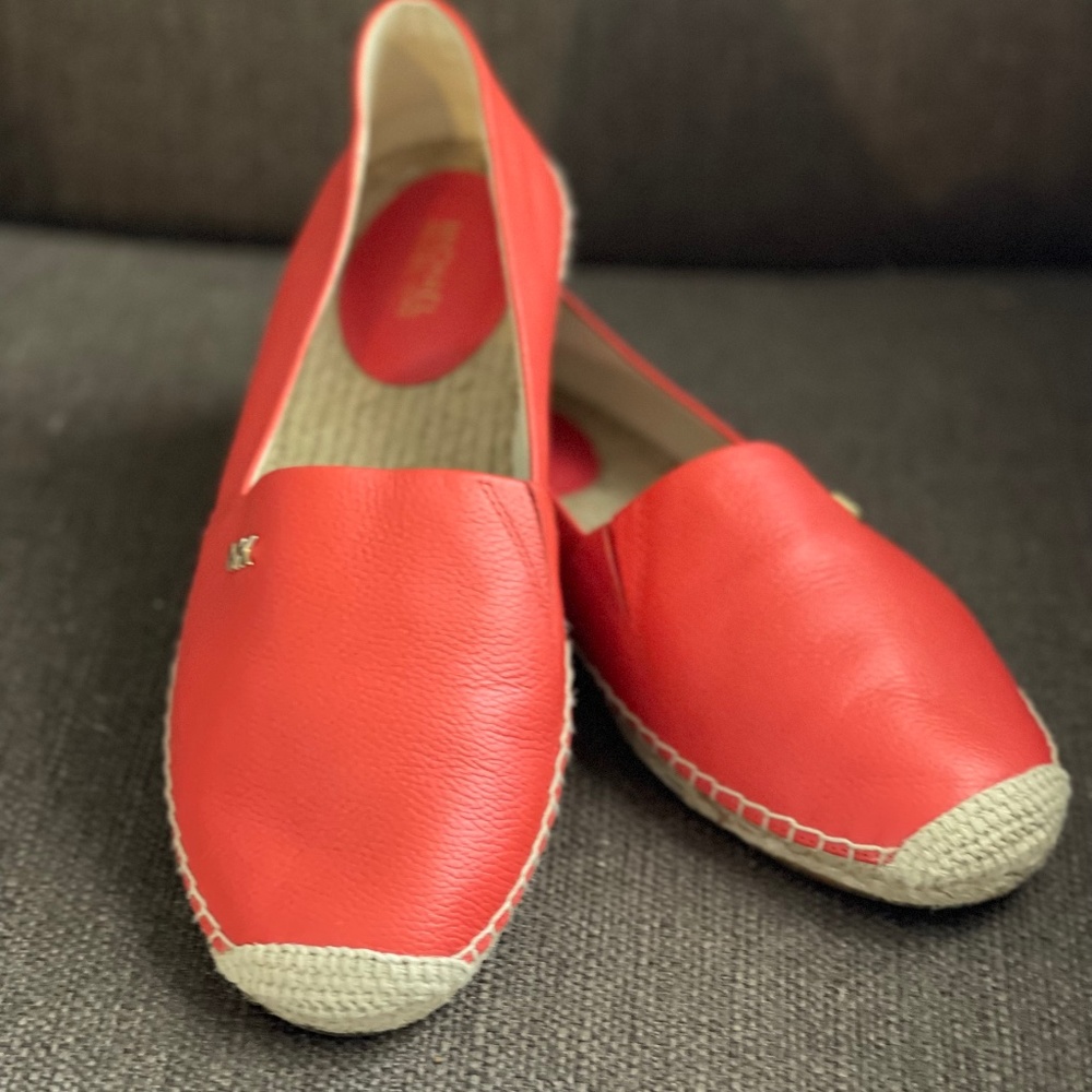 Michael Kors leather slip ons